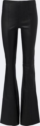 Stouls Pantalones flared Gege de piel