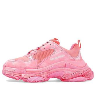 Balenciaga (WMNS) Balenciaga Triple S Faded Sneaker Dark Pink 524039W3CS45000
