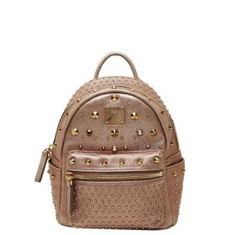 MCM Mcm Pink Leather Backpack (Pre-Owned)