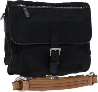 Prada Pre-owned Cross Body Bags, female, Black, Size: ONE SIZE Pre-owned Vintage Shoulder Bag