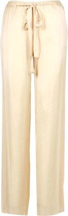 Aniye By Gele Wijde Broek - Dames - Straight fit broeken - Geel - L - Broeken