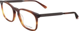 Calvin Klein Mens 53mm Blonde Havana Opticals