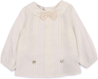 Paz Rodriguez Camicetta neonato in tessuto Paz Rodriguez Paz Oi 25 26