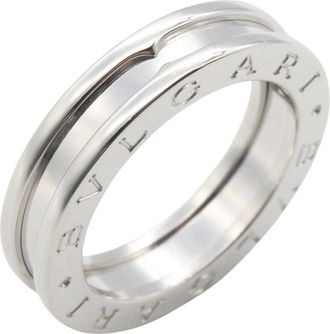 Bulgari Silver White Gold (18K) Band Ring (Pre-Owned)