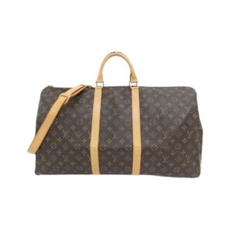Louis Vuitton Pre-owned Keepall Bandouliere Monogram Boston Bag - unisex - Louis Vuitton Vintage - Vintage Weekend Bags - Brown - ONE SIZE - Pre-owned