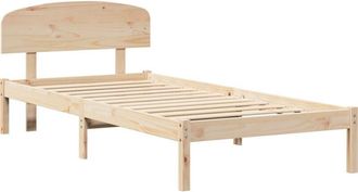 vidaXL Estructura De Cama Marr&oacute;n 80 X 200 Cm Madera Maciza De Pino Vidaxl