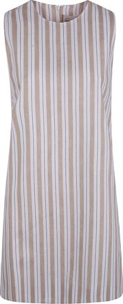 Semicouture Stripe Linen Minidress