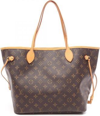 Louis Vuitton Brown Coated Canvas Pvc Monogram Leather Handbag Tote Bag (Pre-Owned)