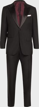 Kiton Mens Peak Wool Tuxedo