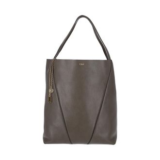 Chlo&eacute; Bags Grey Cow Leather