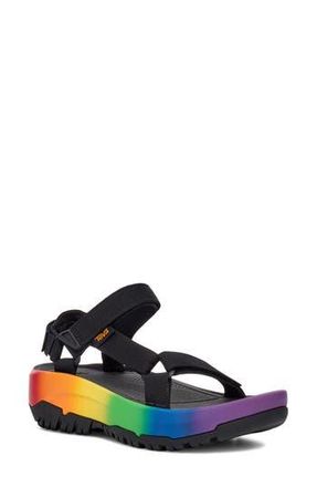 Teva Hurricane XLT2 Ampsole Brite Wedge Sandal in Black/Rainbow at Nordstrom Rack, Size 12