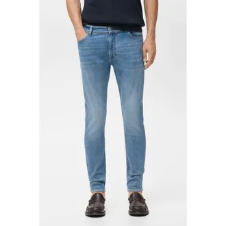 Mango Jude Skinny Jeans in Medium Blue at Nordstrom, Size 30
