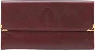 Cartier Pre-owned Wallets, female, Red, Size: ONE SIZE Pre-owned Leather Wallet