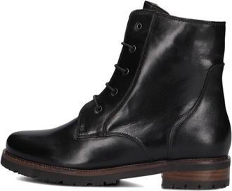 Everybody By B.Z Moda Schoenen, Dames, Zwart, 39 1/2 EU, Leer, Zwarte Leren Enkellaarzen