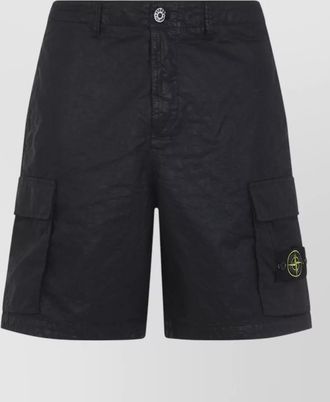 Stone Island nylon cargo shorts