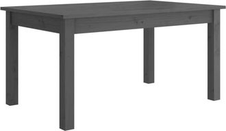 vidaXL Coffee Table Grey 80x50x40 cm Solid Wood Pine Vidaxl