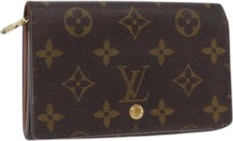 Louis Vuitton Pre-owned Wallets, female, Brown, Size: ONE SIZE Pre-owned Canvas Wallet