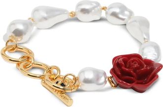 Bimba & Lola rose bracelet - women - glass/Resin/Brass/Zinc Alloy - One Size - Gold