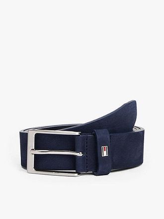 Tommy Hilfiger Enamel Flag Keeper Leather Belt