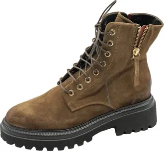 Halmanera Schoenen, Dames, Bruin, 40 EU, Leer, Rue 29 Velour Texas Boot