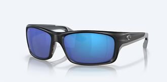 Costa Unisex Jose Pro Polarized Sunglasses In Matte Black Blue Mirror