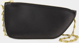 Burberry Portemonnee Aan Ketting Micro Schild - Burberry - Leer - Zwart