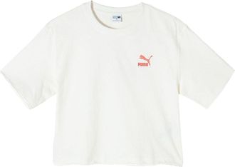 Puma (WMNS) PUMA Swxp Dancemania T-Shirt White Red 626862-65
