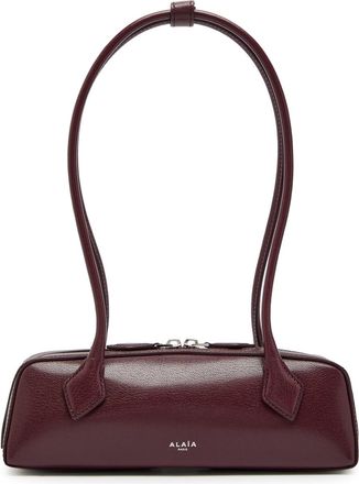 Alaia Le Teckel Small Grained Leather Shoulder bag - Burgundy - One Size