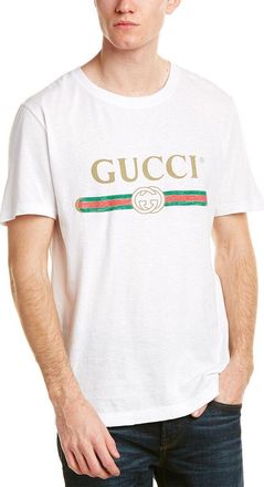 Gucci Logo Washed Cotton T-Shirt