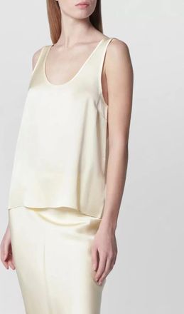 Anine Bing satin scoop neck sleeveless dress