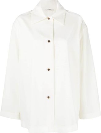 The Row Rigel wool shirt - women - Wool/Silk - S - White