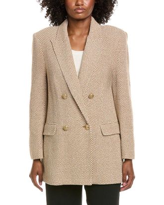 L'agence LAgence Riva Knit Double-Breasted Blazer
