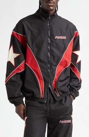 Amiri Sport Colorblock Windbreaker Jacket in Black at Nordstrom, Size Xx-Large