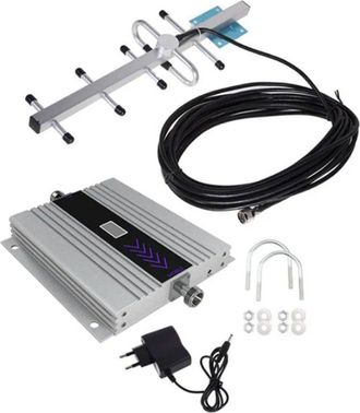 OEM Amplificateur De Rappel Lcd Gsm 900mhz R&eacute;p&eacute;teur De Signal Pour T&eacute;l&eacute;phone Portable + Kit Dantenne De Yagi