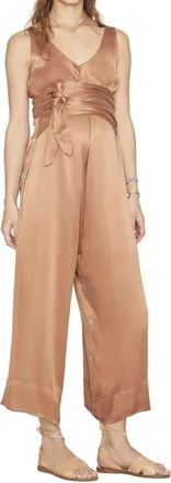 Hatch Serena Maternity Jumpsuit In Desert/natural