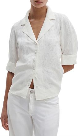 Rag & Bone Carmella Woven Shirt in Cream at Nordstrom, Size Xx-Small