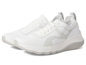 Clarks Circuit Tie Womens Shoes White Knit : 7.5 B - Medium