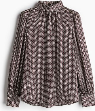 H&M Gemusterte Bluse - Beige