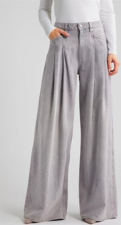 Boss Orange by Hugo Boss Slouchy Wide Leg Jeans in Light/Pastel Grey at Nordstrom, Size 29 X 32