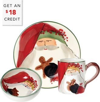 Vietri Vietri Old St. Nick 3Pc Bambini Set With $18 Credit