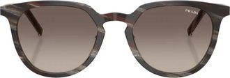 Prada D15Sd Zonnebril - Heren - Accessoires - Bruin - Maat: 52 MM