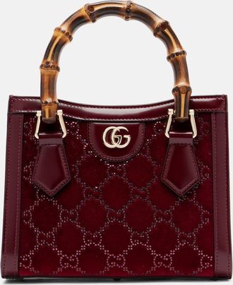 Gucci Borsa Gucci Diana in velluto con cristalli
