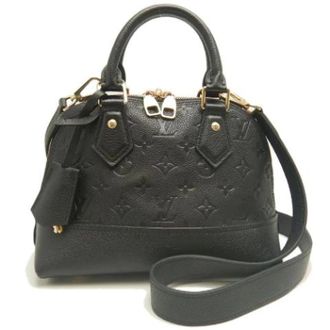 Louis Vuitton Pre-owned Monogram Empreinte Handtas - Dames - Pre-owned - Zwart - Maat: ONE Size Leer