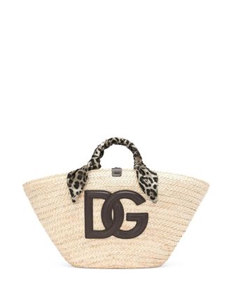 Dolce & Gabbana Kendra shopper met logopatch - Beige