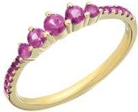 Bony Levy El Mar Stackable Ring in 18K Yellow Gold - Ruby at Nordstrom Rack, Size 5.5