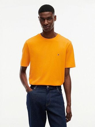 Tommy Hilfiger Flag Embroidery Jersey Crew Neck T-Shirt