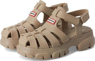 Hunter Belah Womens Sandals Light Natural : 10 M, Synthetic