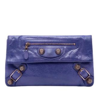 Balenciaga Pre-owned Motocross Giant 21 Envelope Clutch - - Pre-owned - Donna - Viola - ONE SIZE
