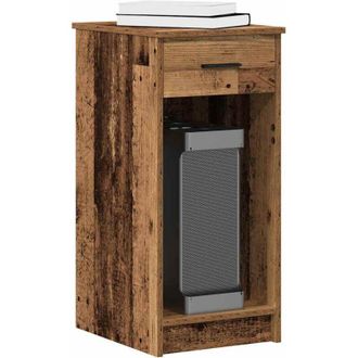 vidaXL Vidaxl - Supporto per Computer a Torre con Cassetto Antico 35x45x77 cm