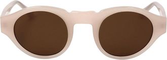 Linda Farrow DRIES VAN NOTEN DVN62 C3 Mens Sunglasses White Size 47